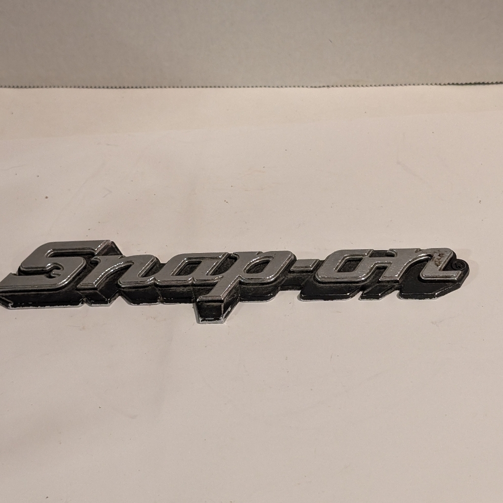 Snap-On Logo Tool Box Cart 3D Badge Emblem Decal Original.
